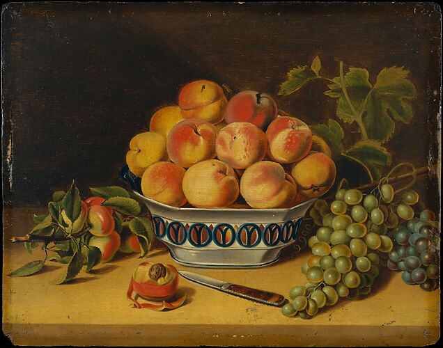 Still Life: Peaches and Grapes