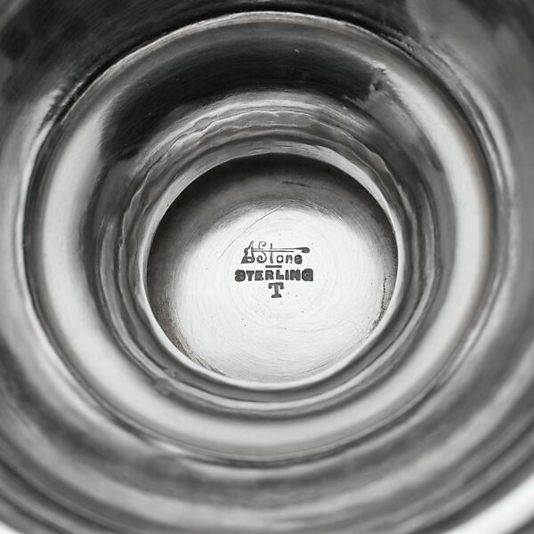 Wine goblet, Arthur J. Stone (1847–1938), Silver, gold, American