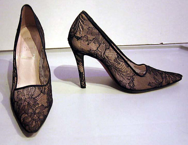 Shoes, House of Dior (French, founded 1946), (a,b) horsehair, silk, leather, French 