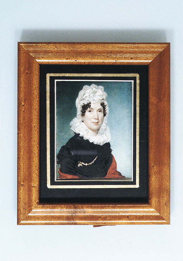 Mrs. George Ingersoll (Martha Goldthwaite), Sarah Goodridge (1788–1853), Watercolor on ivory, American 
