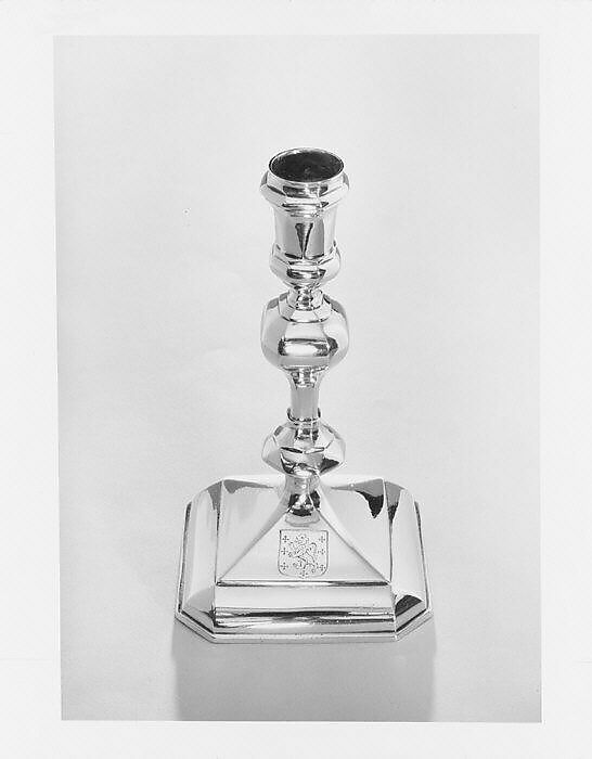Candlestick, Edward Winslow (1669–1753), Silver, American