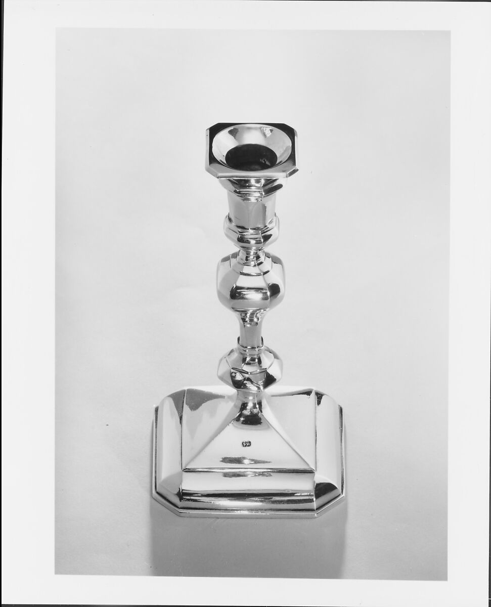 Candlestick, Edward Winslow (1669–1753), Silver, American