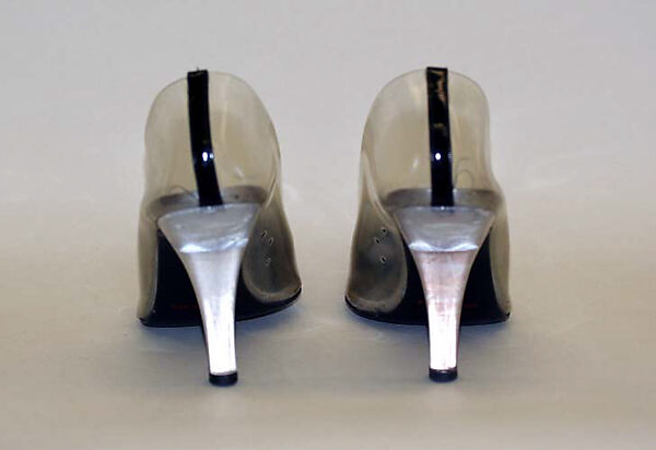 Shoes, House of Chanel (French, founded 1910), a,b) plastic (acrylic, vinyl), leather, French