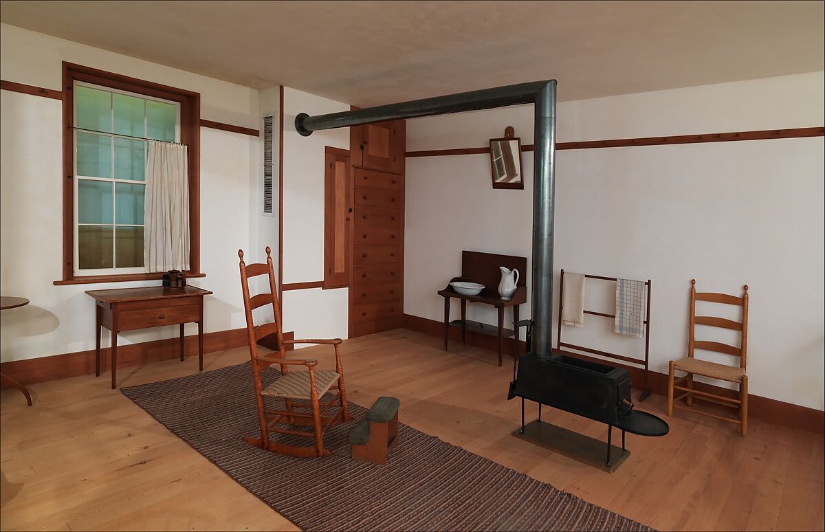 Architectural elements from a Retiring Room in the North Family Dwelling American, New Lebanon, New York, United Society of Believers in Christ’s Second Appearing (“Shakers”) (American, active ca. 1750–present), Wood, American, Shaker