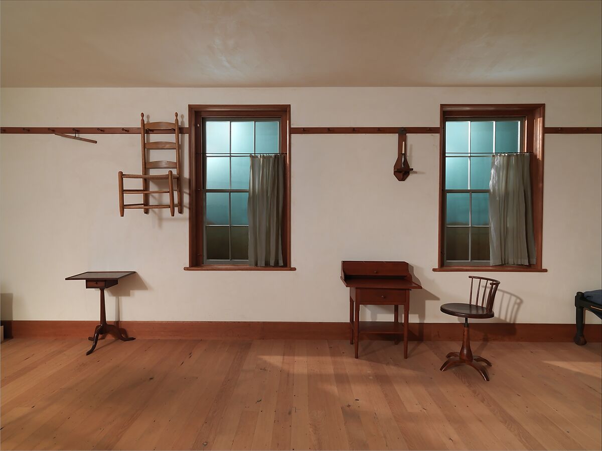 Architectural elements from a Retiring Room in the North Family Dwelling American, New Lebanon, New York, United Society of Believers in Christ’s Second Appearing (“Shakers”) (American, active ca. 1750–present), Wood, American, Shaker