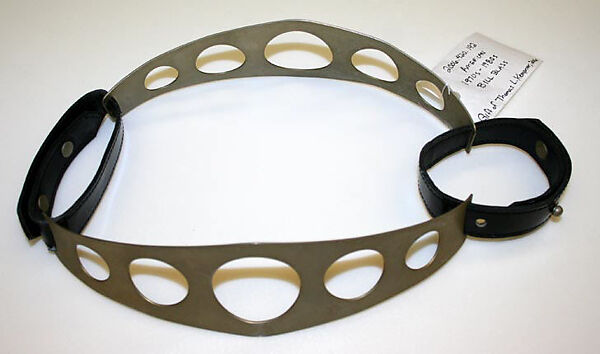 Belt, Bill Blass Ltd. (American, founded 1970), Metal, leather, American