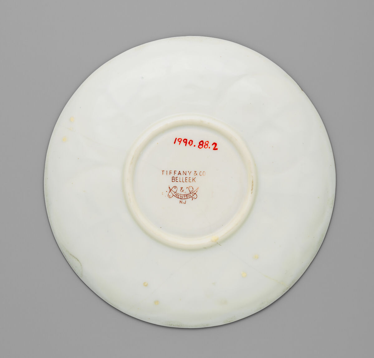 Cup and saucer, Ott and Brewer (American, Trenton, New Jersey, 1871–1893), Porcelain, American