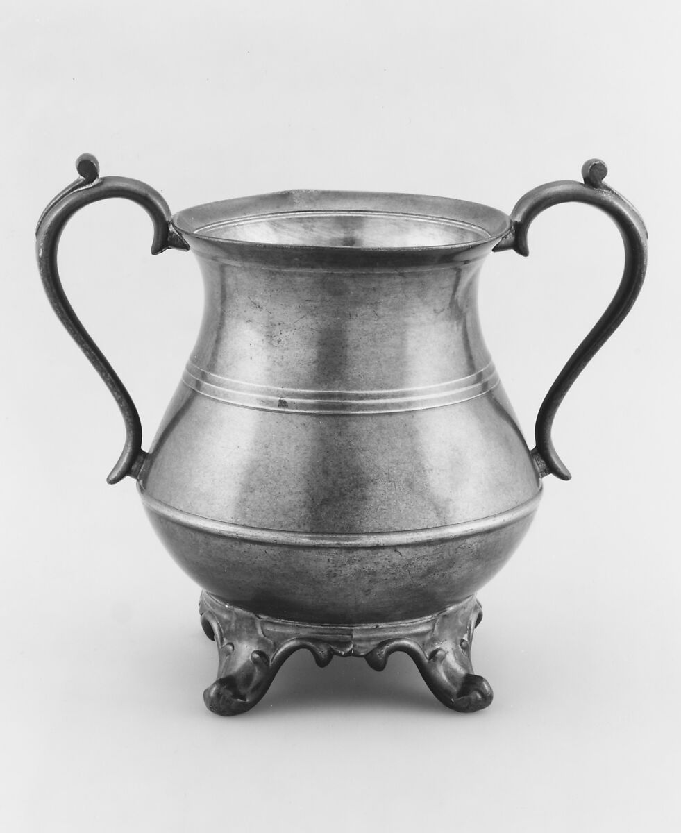 Slop Bowl, Thomas Danforth Boardman (1784–1873), Britannia metal, American 