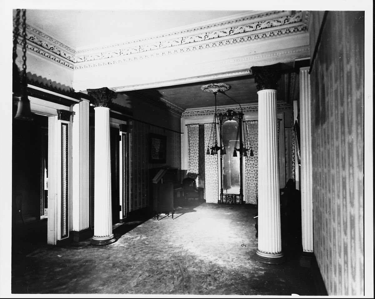 Architectural elements from the La Roque Mansion, Astoria, New York, Plaster and wood, American