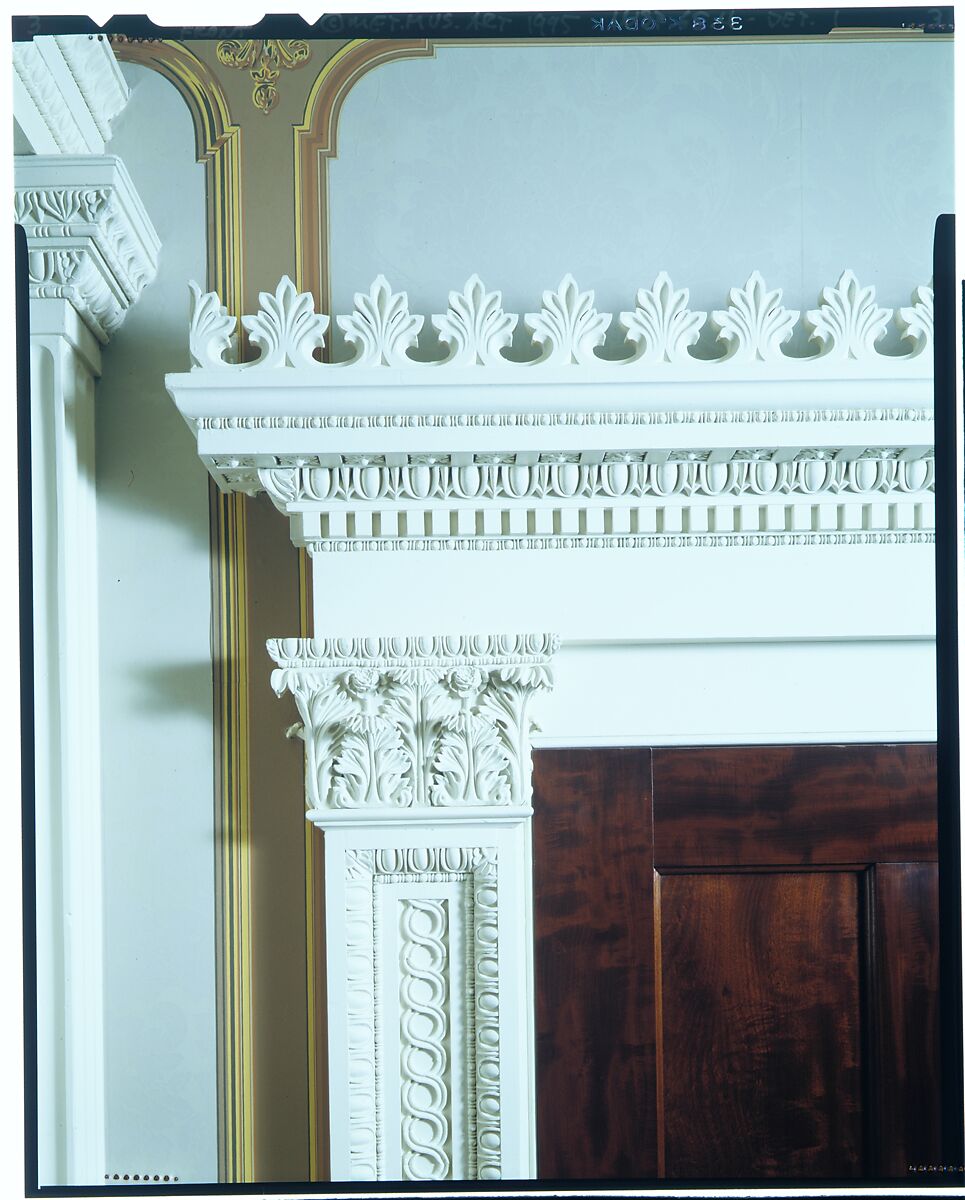 Architectural elements from the La Roque Mansion, Astoria, New York, Plaster and wood, American