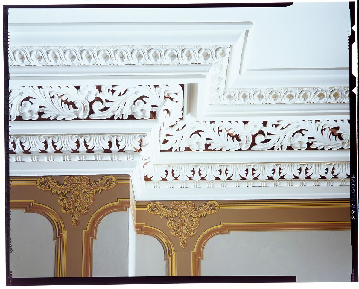 Architectural elements from the La Roque Mansion, Astoria, New York, Plaster and wood, American