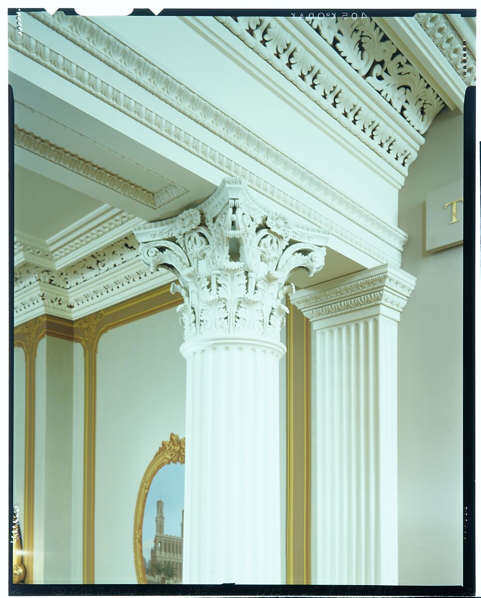 Architectural elements from the La Roque Mansion, Astoria, New York, Plaster and wood, American