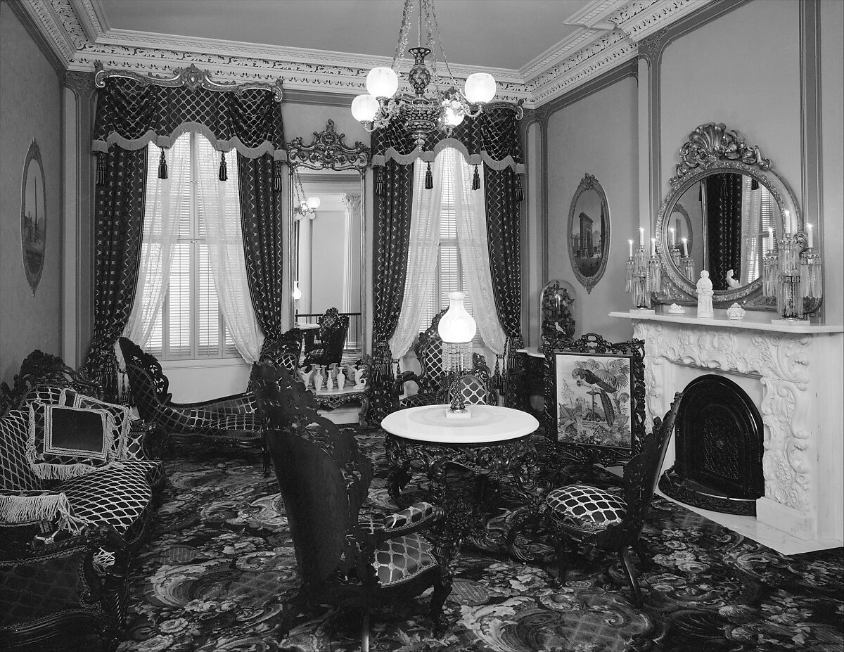 Architectural elements from the La Roque Mansion, Astoria, New York, Plaster and wood, American