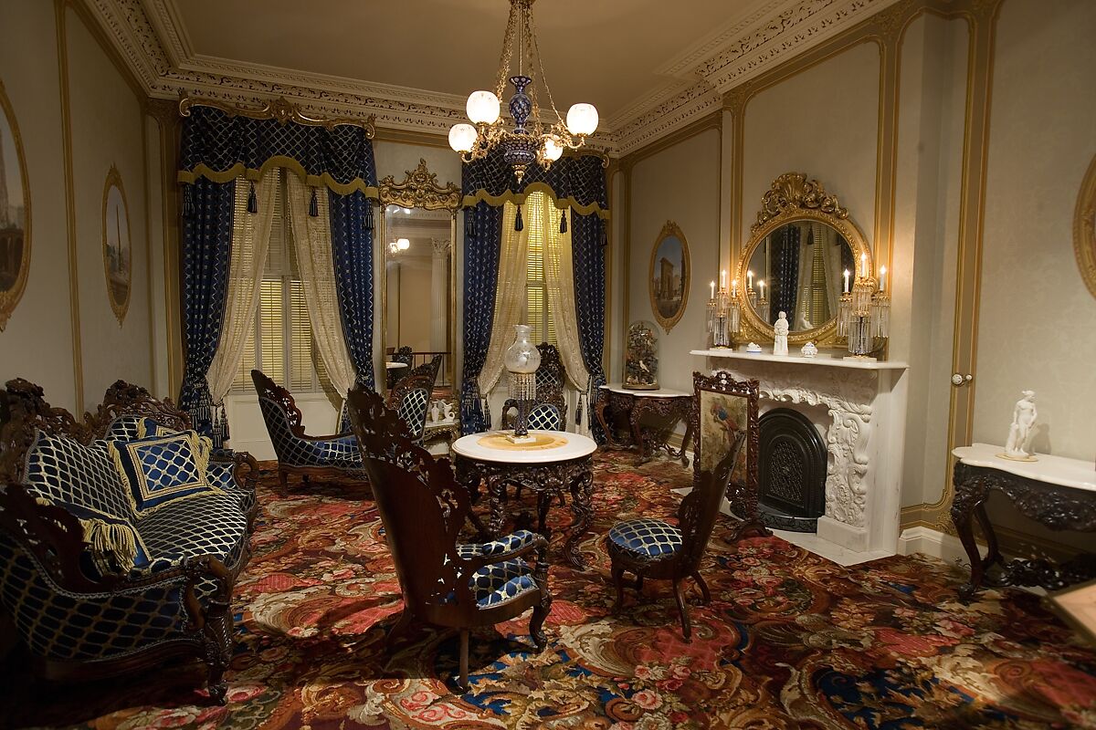 Architectural elements from the La Roque Mansion, Astoria, New York, Plaster and wood, American 