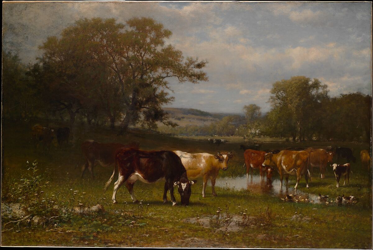 From Shifting Shade, James M. Hart (American (born Scotland), Kilmarnock 1828–1901 New York), Oil on canvas, American 