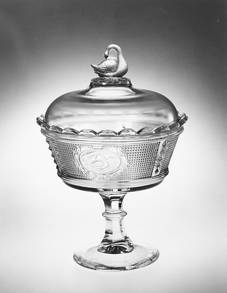 Compote, Designed by Charles G. Summers, Glass, American 