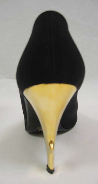 "Talon Epine", Roger Vivier (French, 1913–1998) for, silk, leather, metal, French