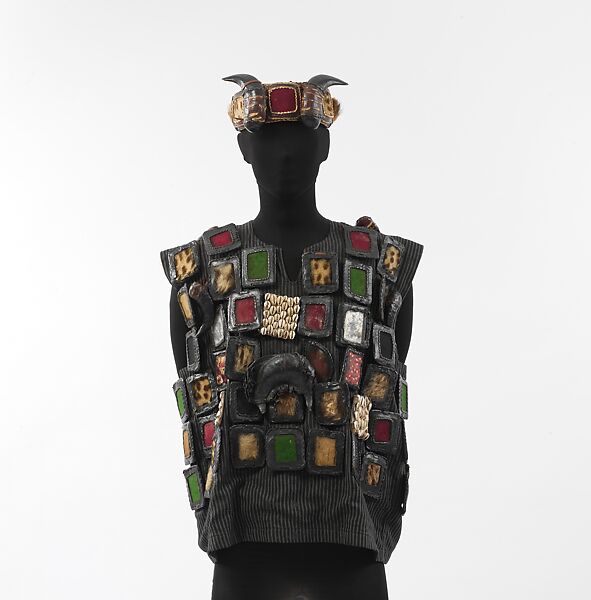 Ensemble, Leather, fur, horn, shell, glass, wool, cotton, Dagomba peoples