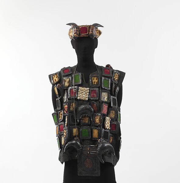 Ensemble, Leather, fur, horn, shell, glass, wool, cotton, Dagomba peoples