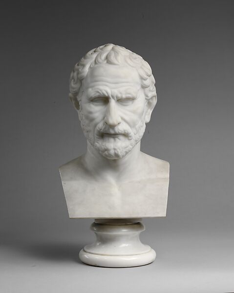 Demosthenes, Augustus Saint-Gaudens (American, Dublin 1848–1907 Cornish, New Hampshire), Marble, American 