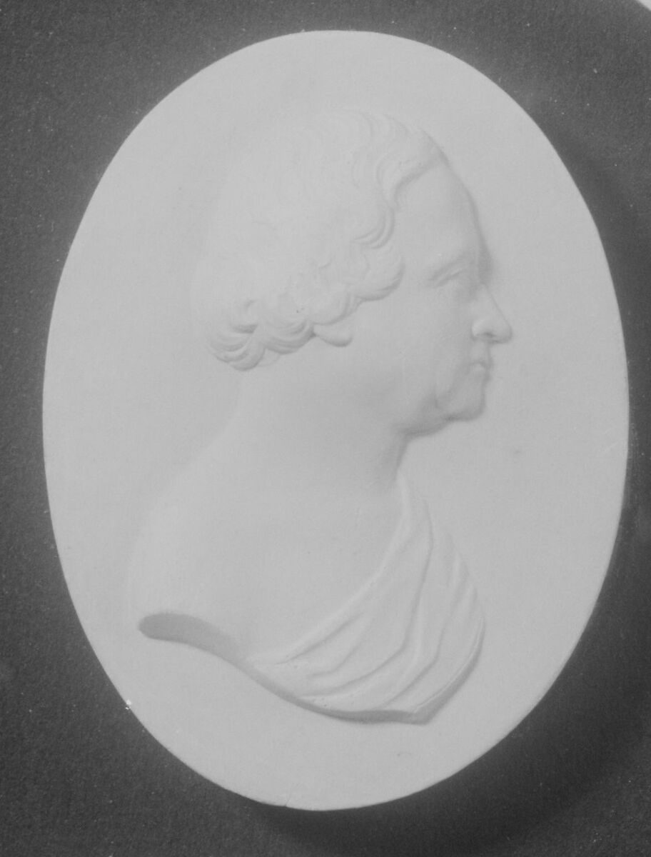 Cameo of a Gentleman, Erastus Dow Palmer (American, Pompey, New York 1817–1904 Albany, New York), Plaster, American 