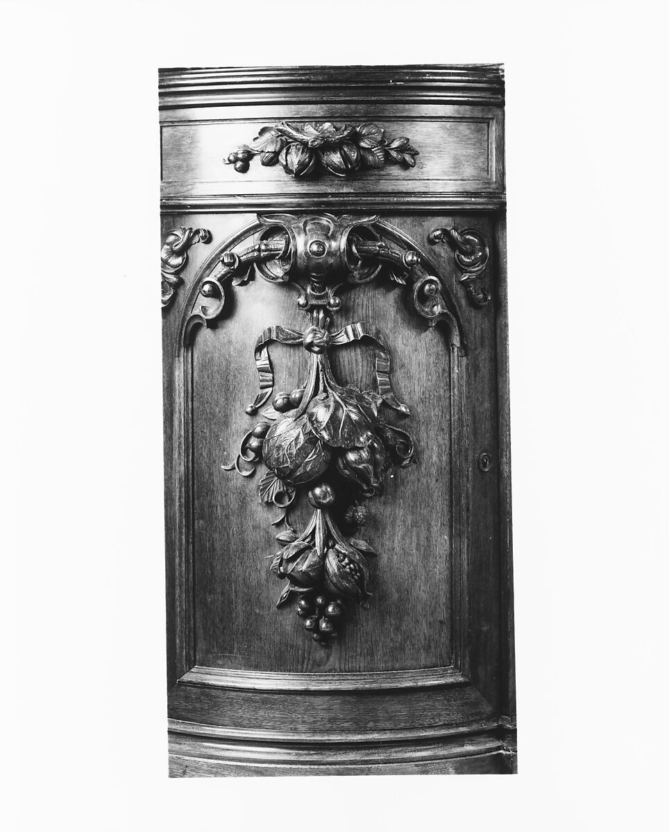Sideboard, Alexander Roux (1813–1886), Black walnut, pine (secondary wood), American