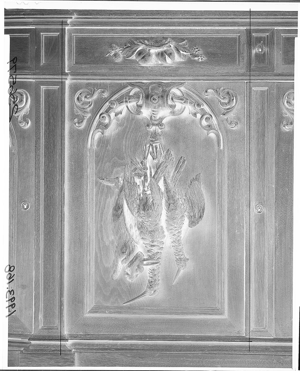 Sideboard, Alexander Roux (1813–1886), Black walnut, pine (secondary wood), American