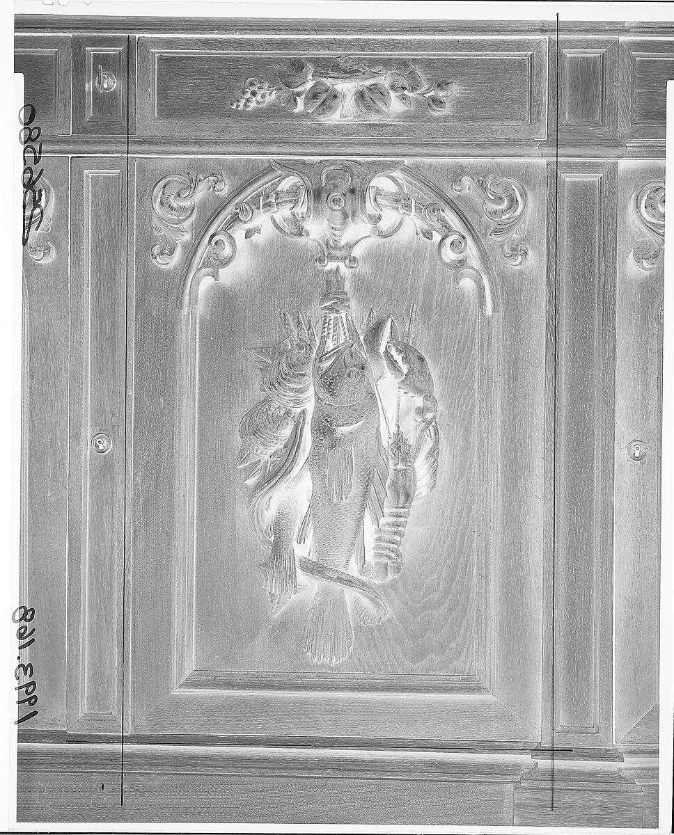 Sideboard, Alexander Roux (1813–1886), Black walnut, pine (secondary wood), American