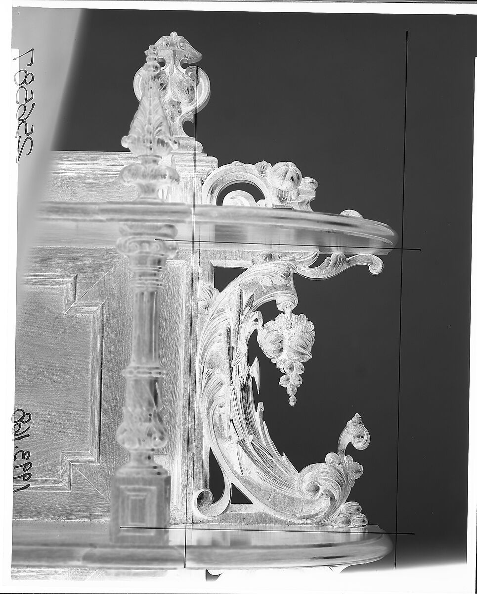 Sideboard, Alexander Roux (1813–1886), Black walnut, pine (secondary wood), American