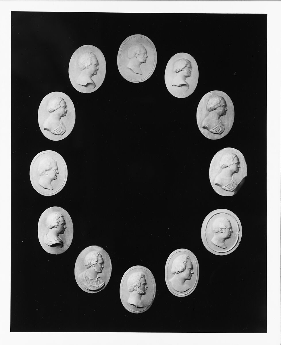 Cameo of a Gentleman, Erastus Dow Palmer (American, Pompey, New York 1817–1904 Albany, New York), Plaster, American