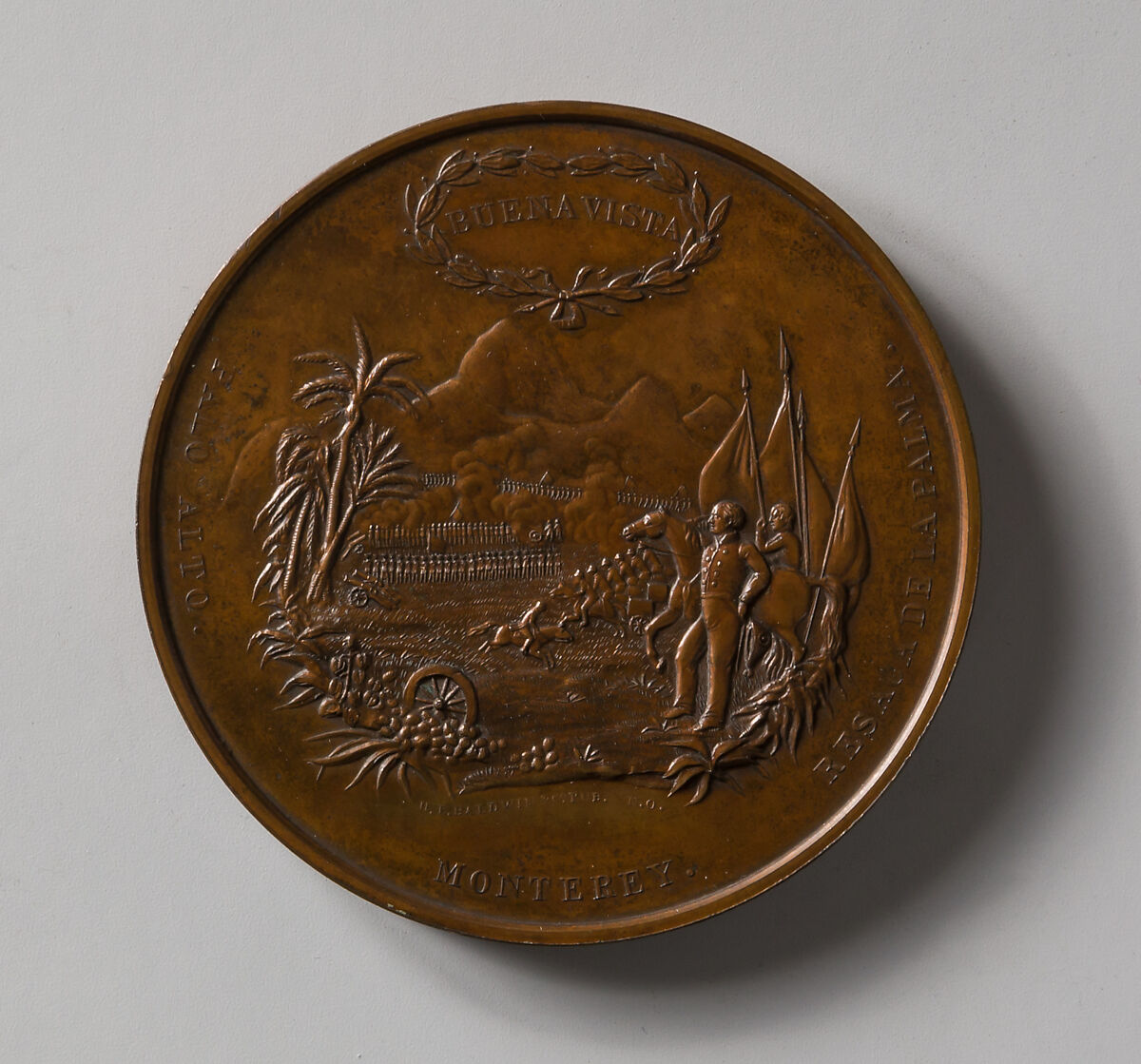 Louisiana to General Zachary Taylor, Charles Cushing Wright, Bronze, American 