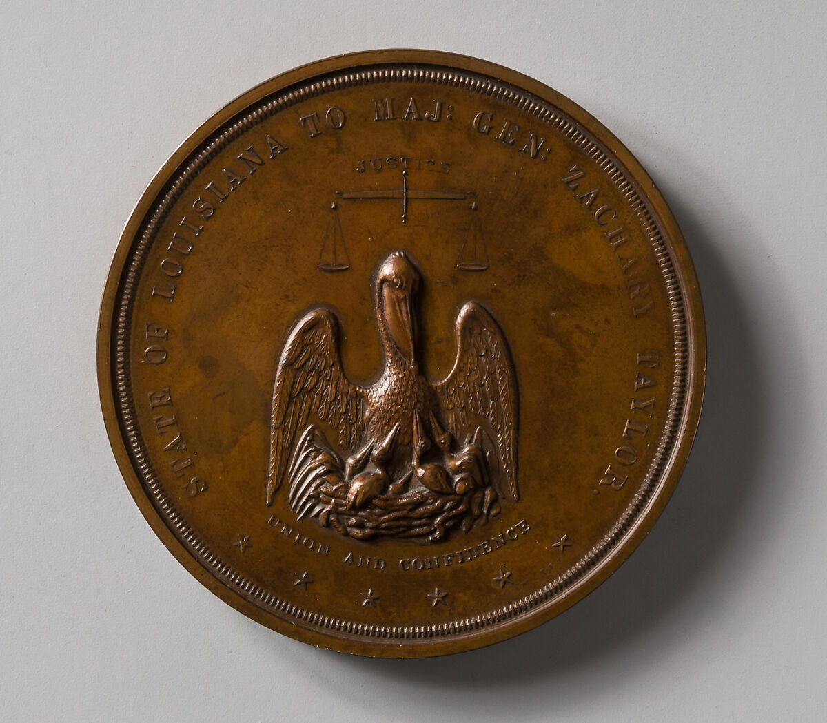 Louisiana to General Zachary Taylor, Charles Cushing Wright, Bronze, American