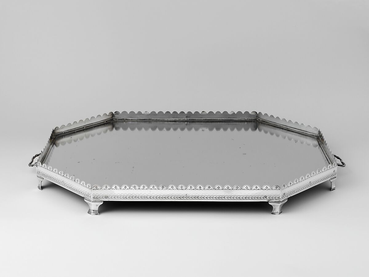 Plateau, Benjamin Halsted (1734–1817), Silver and glass, American 