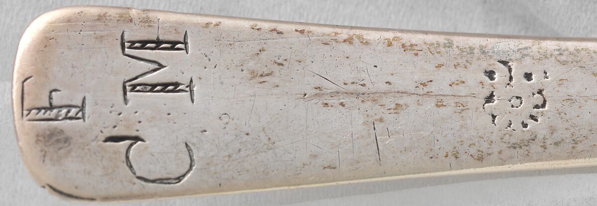 Spoon, John Hull (1624–1683), Silver, American