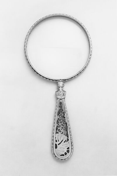 Magnifying Glass, Designed by Louis C. Tiffany (American, New York 1848–1933 New York), Bronze, glass, American
