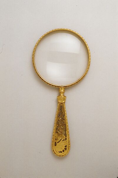 Magnifying Glass, Designed by Louis C. Tiffany (American, New York 1848–1933 New York), Bronze, glass, American 