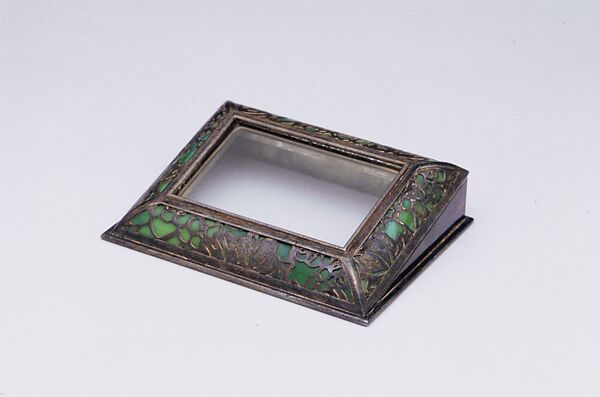 Calendar Frame, Designed by Louis C. Tiffany (American, New York 1848–1933 New York), Bronze, glass, American 