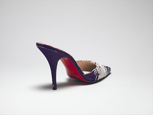 Shoes, Jean Paul Gaultier (French, born 1952), a,b) silk, French