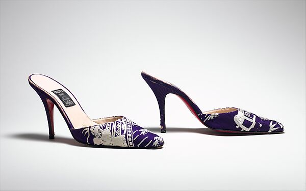 Shoes, Jean Paul Gaultier (French, born 1952), a,b) silk, French 