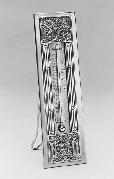 Thermometer, Designed by Louis C. Tiffany (American, New York 1848–1933 New York), Gilt bronze, American