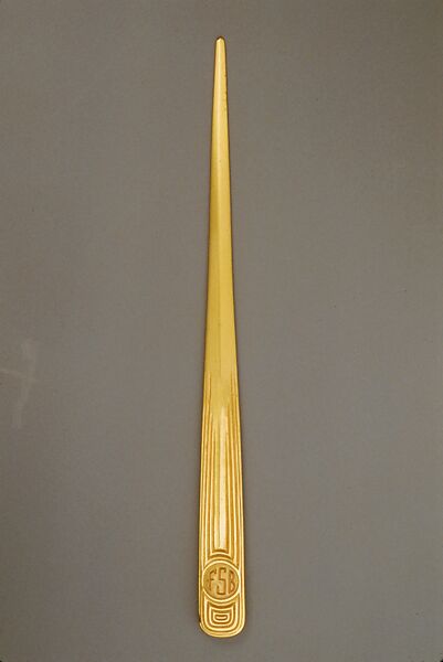 Letter Opener, Designed by Louis C. Tiffany (American, New York 1848–1933 New York), Bronze, American 