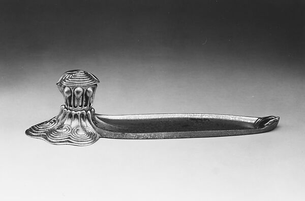 Inkwell and Tray, Designed by Louis C. Tiffany (American, New York 1848–1933 New York), Bronze, American