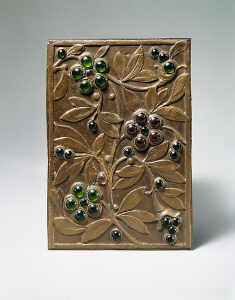 Plaque, Designed by Louis C. Tiffany (American, New York 1848–1933 New York), Bronze, American 
