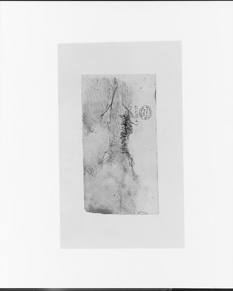 Landscape, Graphite on off-white wove paper, American