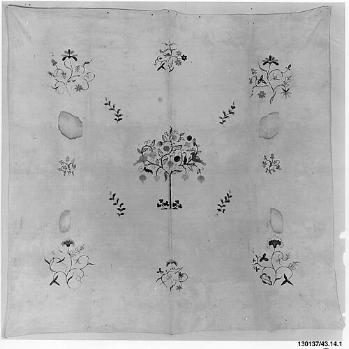 Embroidered curtain