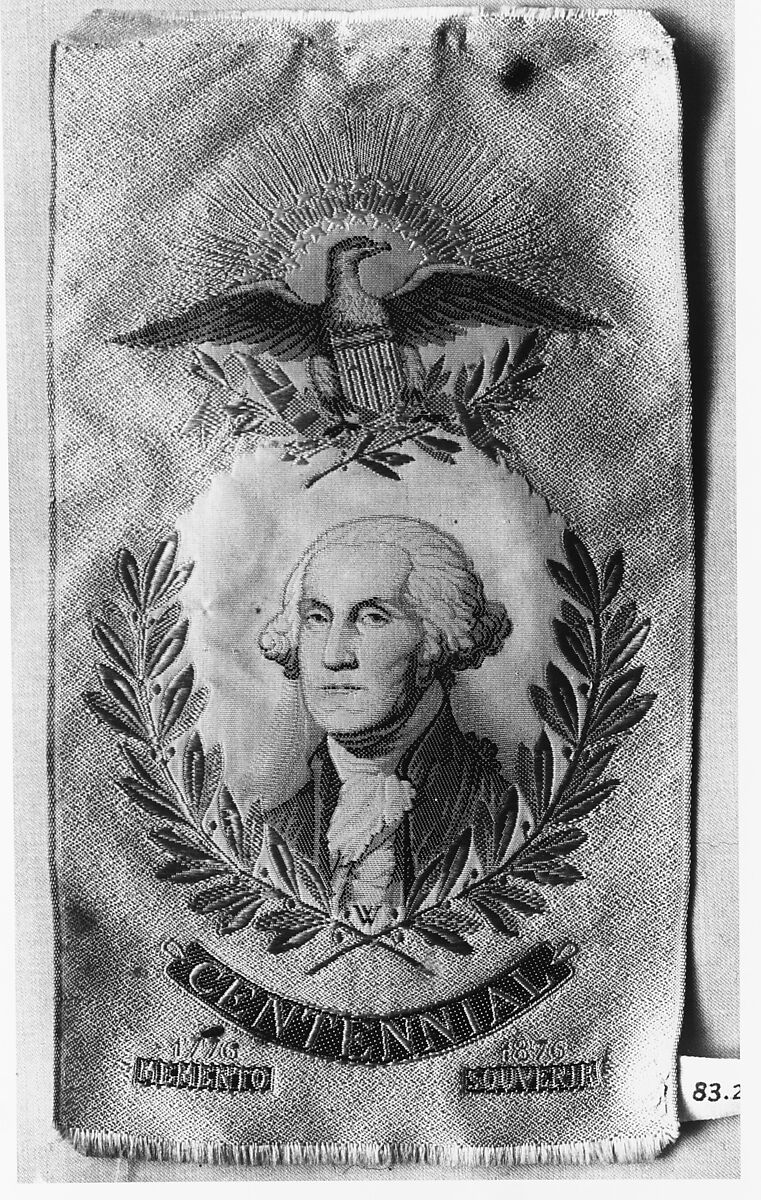 Badge of George Washington, Woven silk, American 