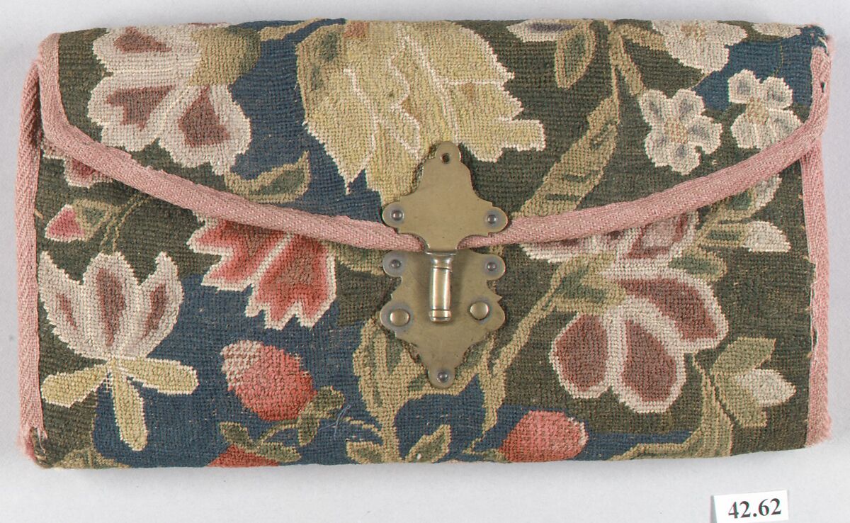 Purse, Wool embroidered with wool, American 