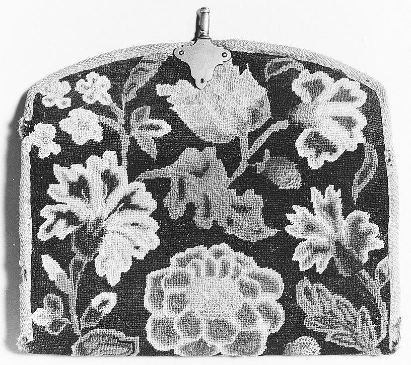 Purse, Wool embroidered with wool, American