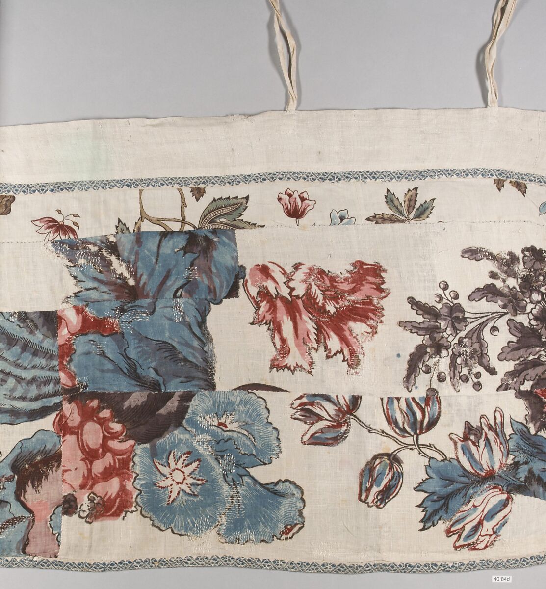 Curtain, Linen, block-printed