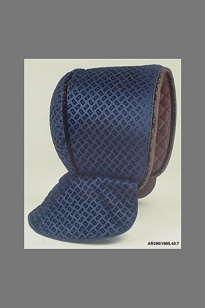 Bonnet, United Society of Believers in Christ’s Second Appearing (“Shakers”) (American, active ca. 1750–present), Palm, silk, net, and cotton, American, Shaker